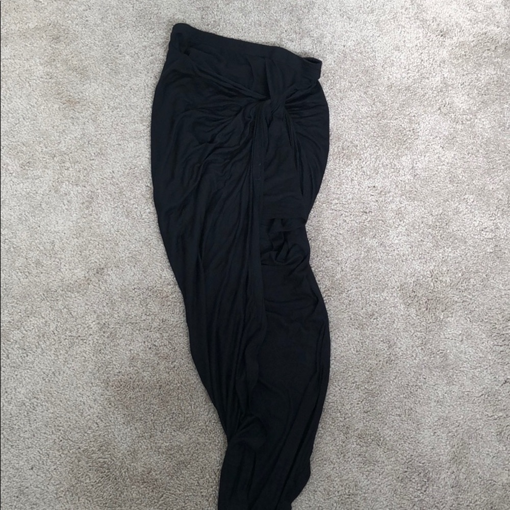 Skirt cut from one leg